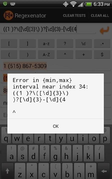 Regexenator screenshot 2