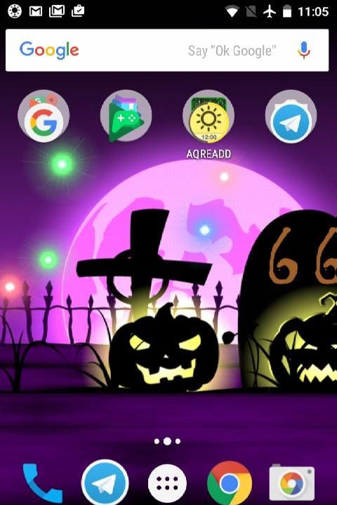 Halloween live wallpaper with countdown and sounds screenshot 2