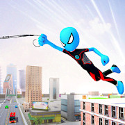Ice Spider Stickman Rope Hero Gangster City