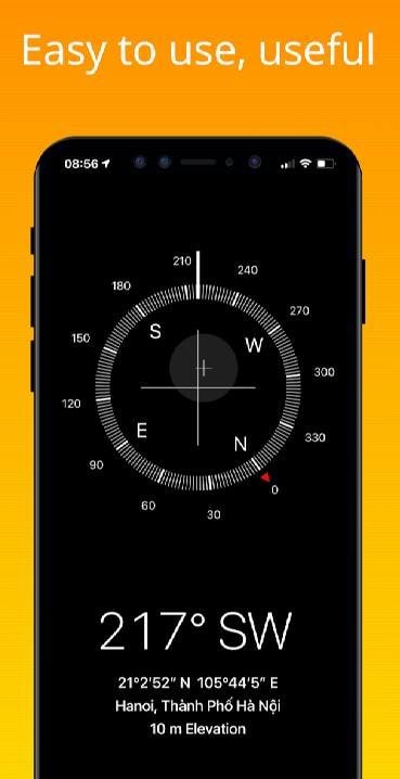 iCompass - iOS Compass, iPhone style Compass screenshot 2