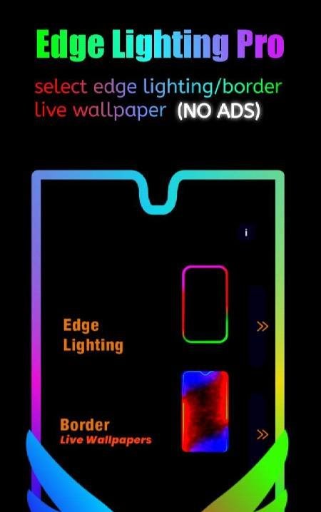 Edge Lighting Pro - Border Light & HD Wallpaper screenshot 1