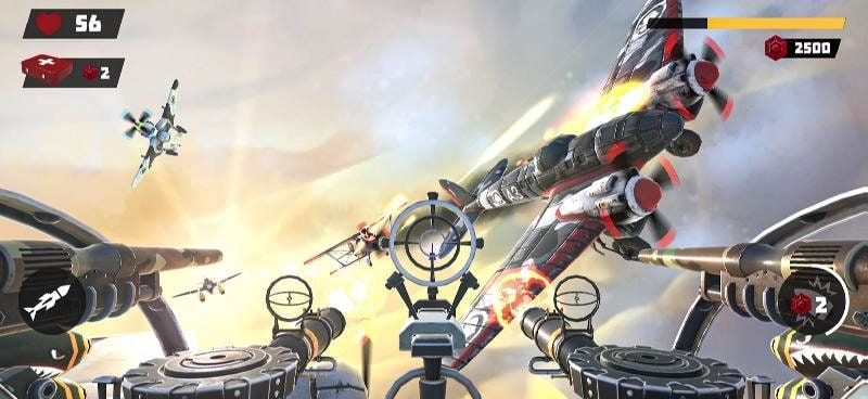Gunner War - Air combat Sky Survival screenshot 4