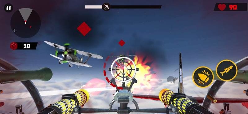 Gunner War - Air combat Sky Survival screenshot 3