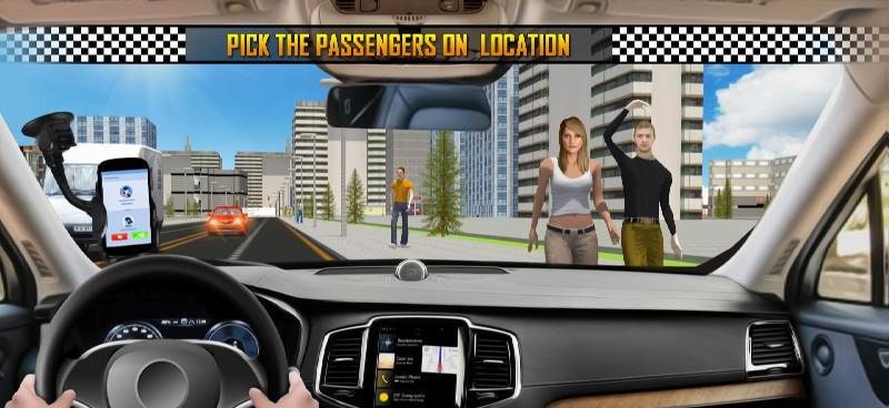Taxi Simulator : Modern Taxi Games 2021 gameplay screenshot 1