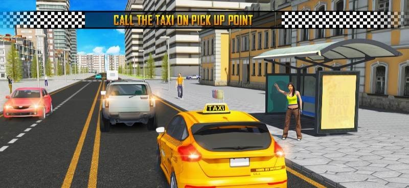 Taxi Simulator : Modern Taxi Games 2021 gameplay screenshot 3