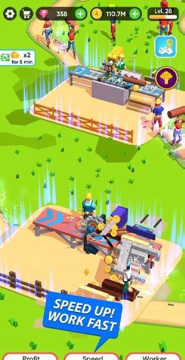 Idle Lumber Mill screenshot 3