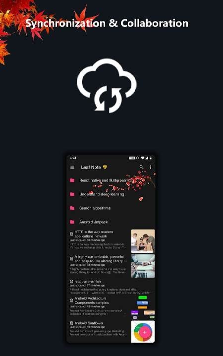 Leaf Note -- the markdown note-taking application screenshot 3