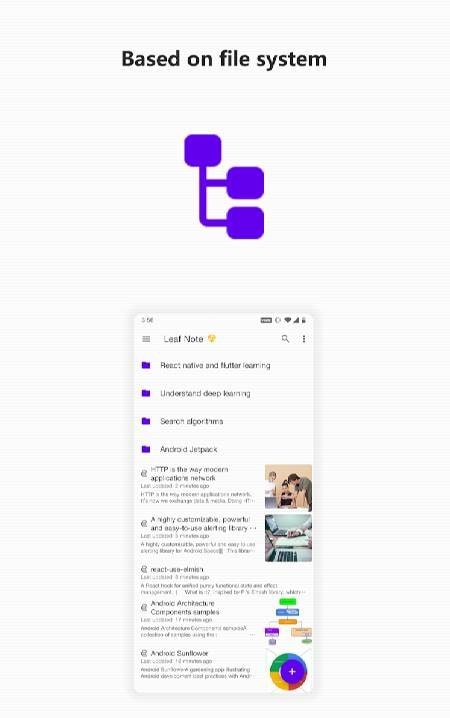 Leaf Note -- the markdown note-taking application screenshot 1