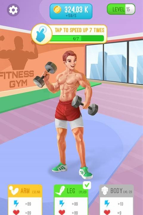 Idle Workout: Slap Kings: MMA Muscle Fighting screenshot 1