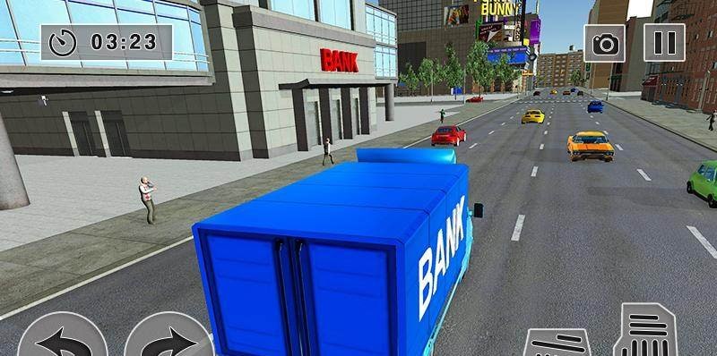 Security Van Driver USA Bank Cash Transport Sim screenshot 4
