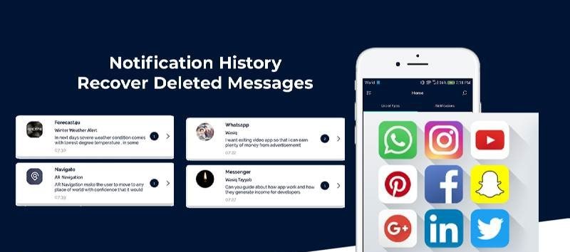 Notification History - Recover Deleted Messages Screenshot 2