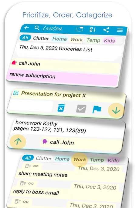 ListiClick App - Fastest List, Notepad & ToDos screenshot 2