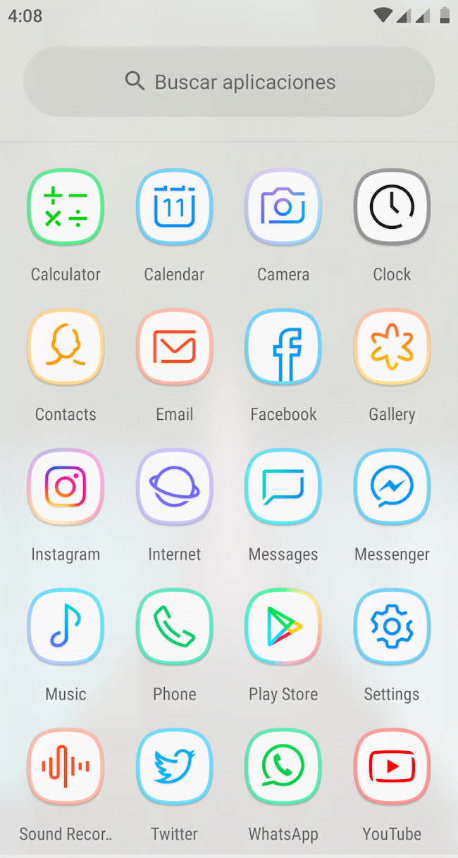 Horux White - Icon Pack preview 3