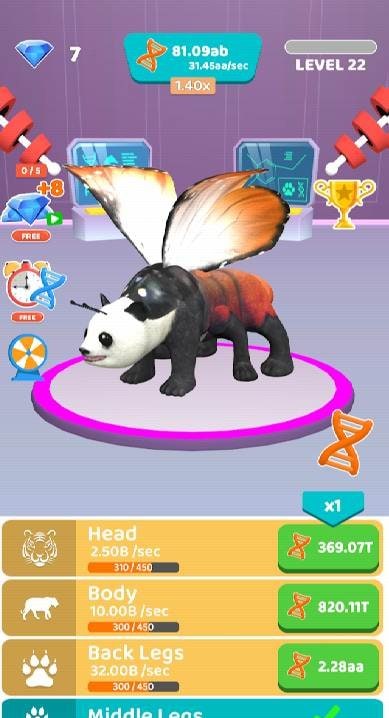 Idle Animal Evolution screenshot 2