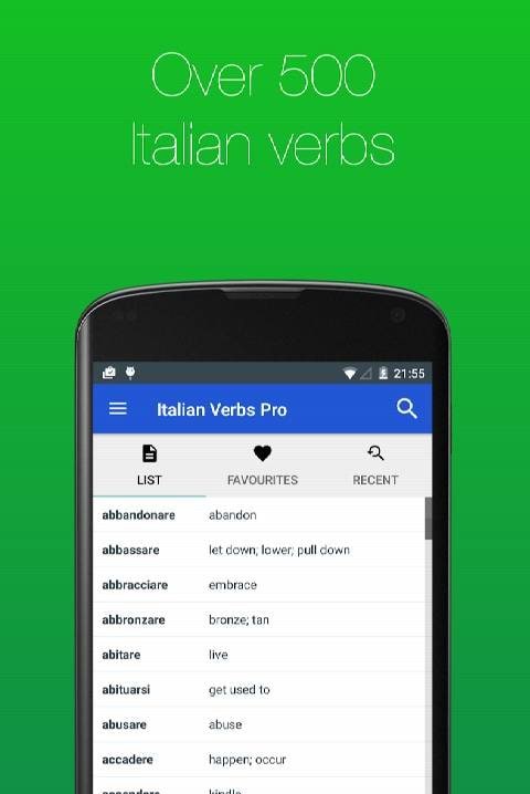 Italian Verb Conjugator Pro screenshot 2