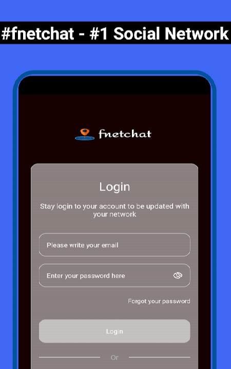 Fnetchat - Premium Social Network screenshot 1