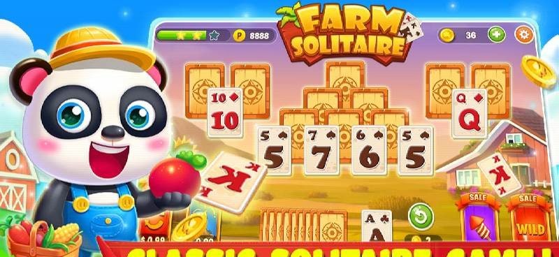 Solitaire Idle Farm gameplay screenshot 1