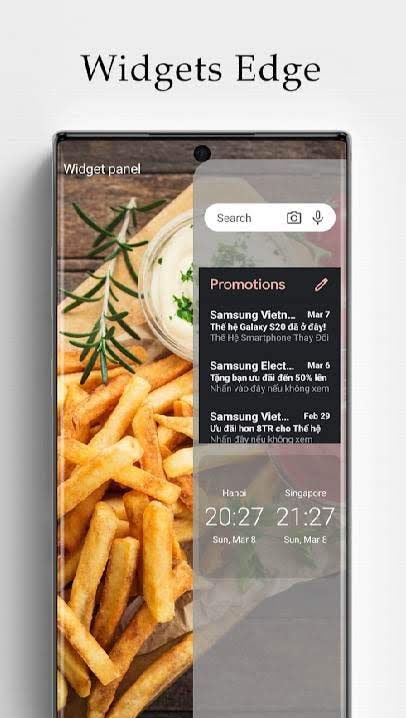 Edge Screen Premium 2021 interface preview