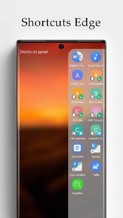 Edge Screen Premium 2021 gesture settings