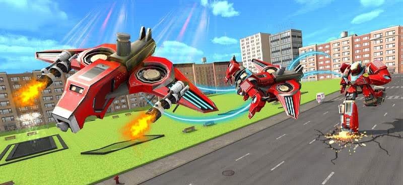 Drone Robot Car Game - Robot Transforming Games gameplay screenshot 3