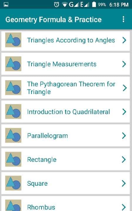 Geometry Formula with Practice screenshot 1