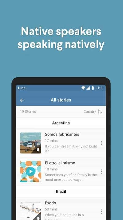 Lupa: Advanced Spanish Listening screenshot 3