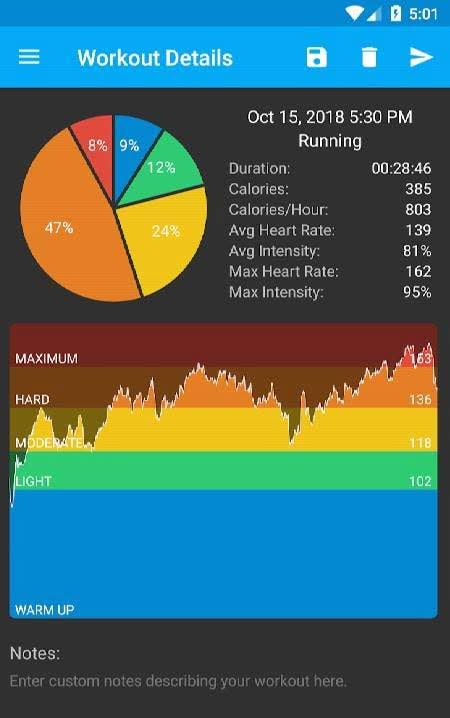 CardioMez - Heart Rate Monitor Workout Tracker Screenshot 4