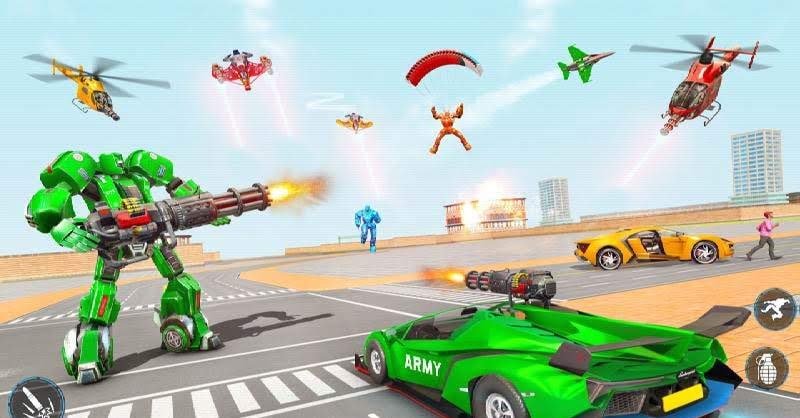 Army Bus Robot Car Game – Transforming Robot Games screenshot 2