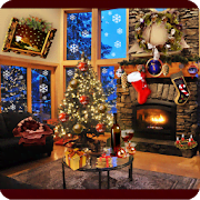 Christmas Fireplace LWP Full