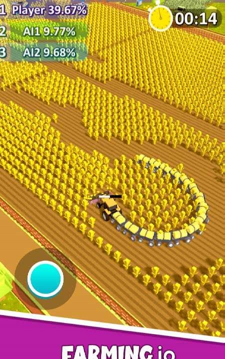 Farming .io - 3D Harvester Game USA screenshot 2