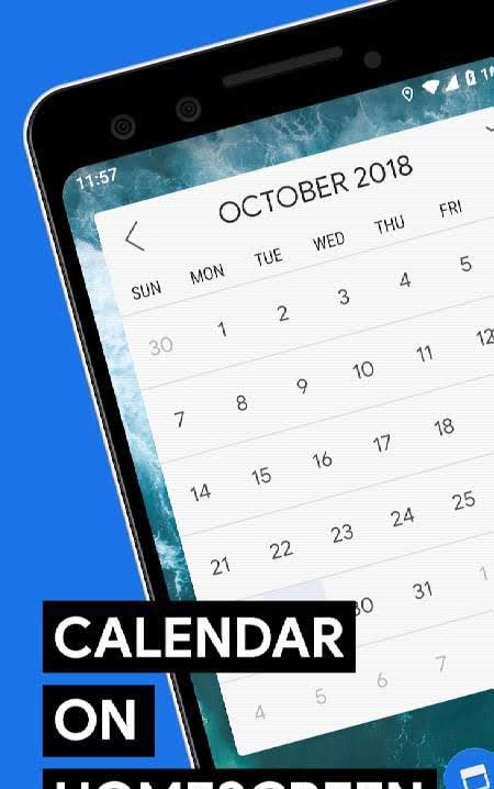 Calendar Widget: Month screenshot 1