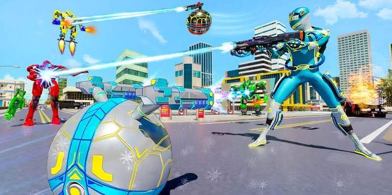 Snow Ball Robot Transform Hero Robot Crime City screenshot 1