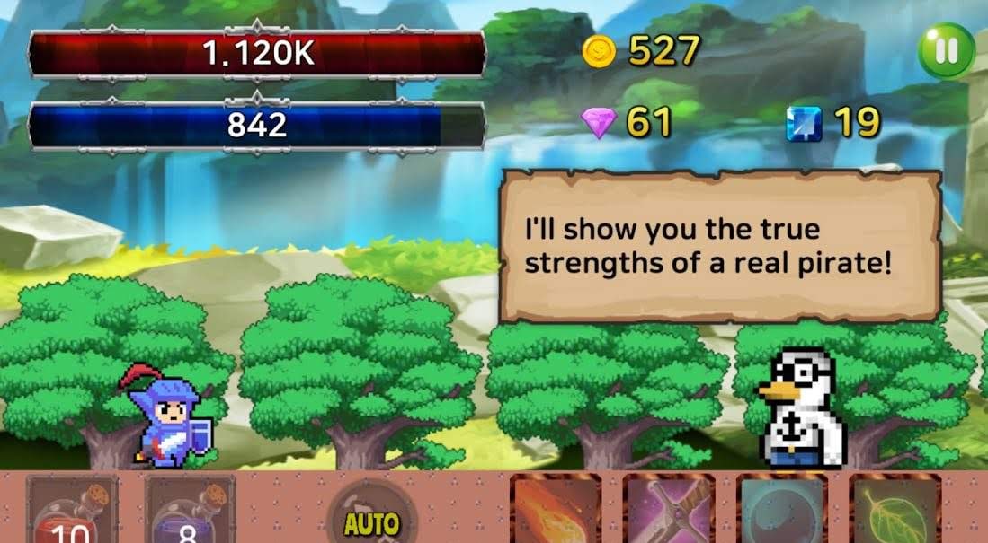 Angry Baby - Side-scroll Idle RPG gameplay screenshot 3