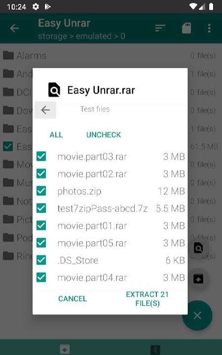 Easy Unrar, Unzip & Zip screenshot 2