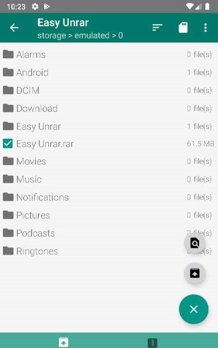 Easy Unrar, Unzip & Zip screenshot 1