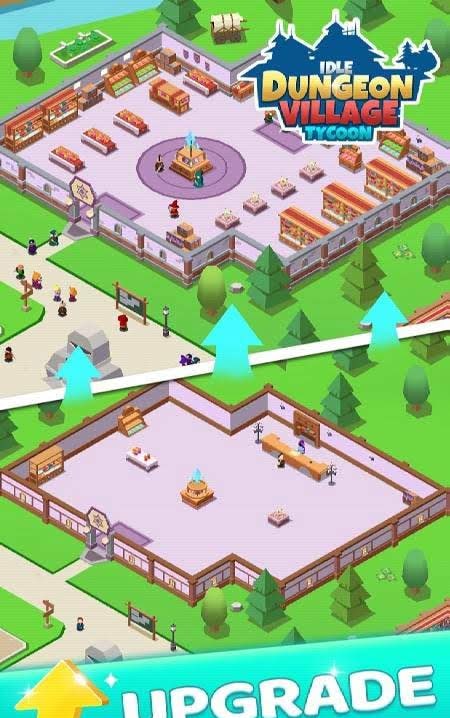 Idle Dungeon Village Tycoon - Adventurer Village gameplay screenshot 2