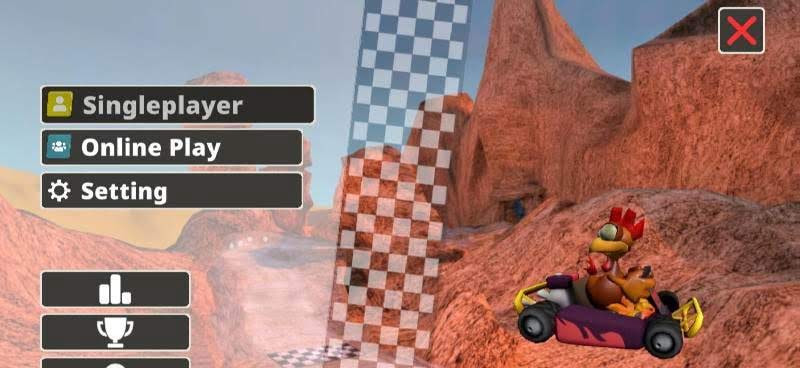 Moorhuhn Kart Multiplayer Racing screenshot 1