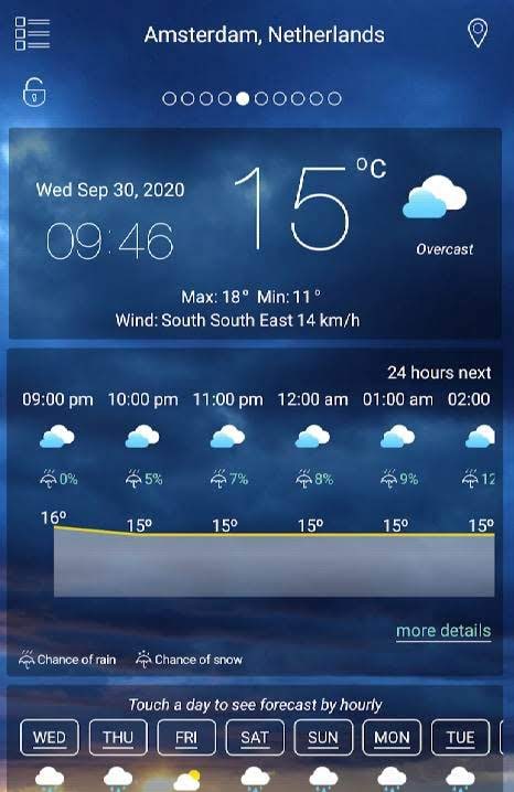 Daily Weather Forecast screenshot 1
