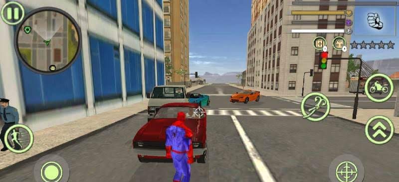 Super Rope Hero Spider Open World Street Gangster screenshot 2