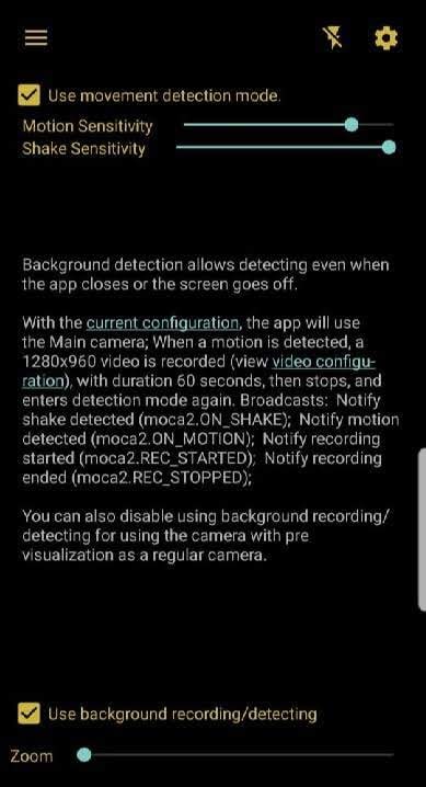 MoCa2 PRO - Motion Detection Camera and Dashcam screenshot 3
