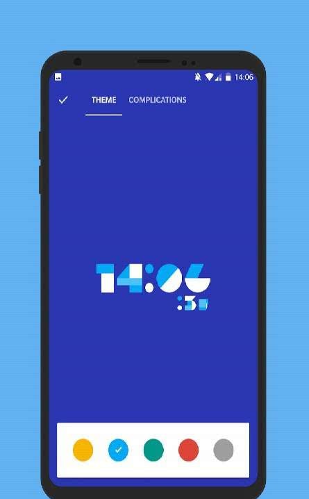 Material Watch Face - Wear OS Screensaver Clock preview 2