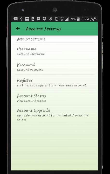 Tweakware screenshot 3