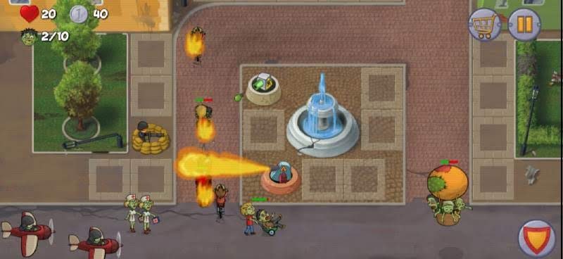 Zombie Town Defense gameplay screenshot 2