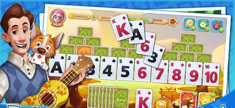 Solitaire Zoo - Tripeaks 3D screenshot 1