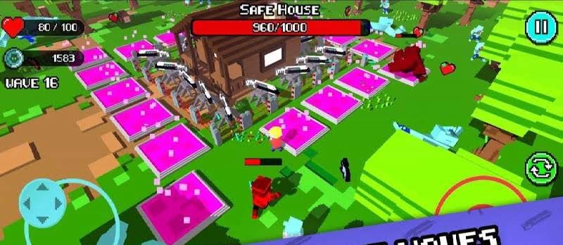 Don't eat Pete - Zombie survival gameplay view