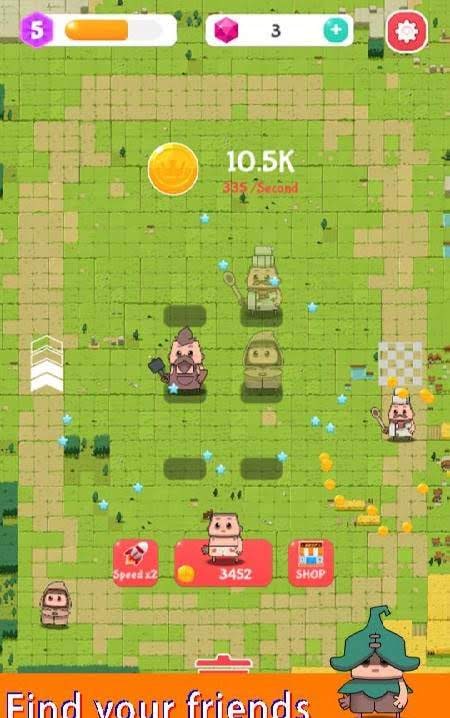 Merge Vill - idle & merge funny villagers screenshot 2