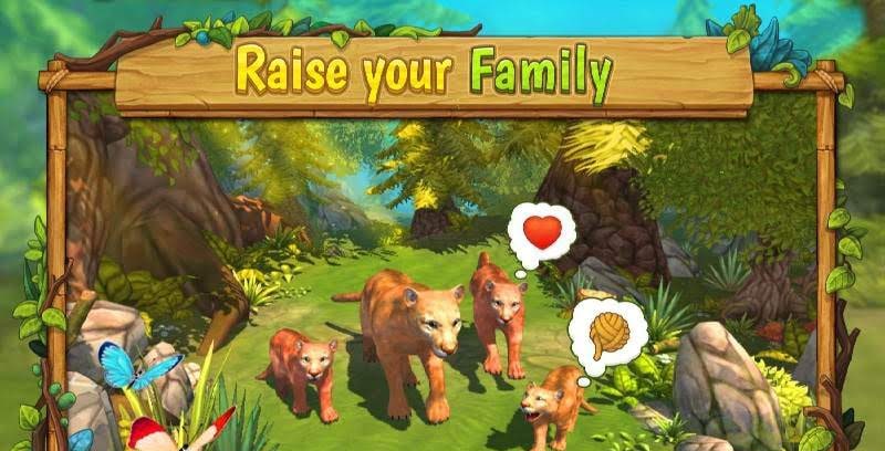 Mountain Lion Family Sim : Animal Simulator gameplay screenshot 1