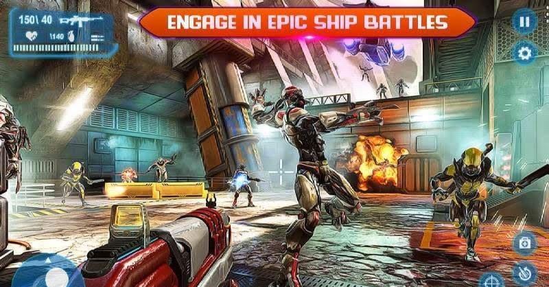 Sci-Fi Cover Fire – 3D Offline Shooting Games screenshot 4