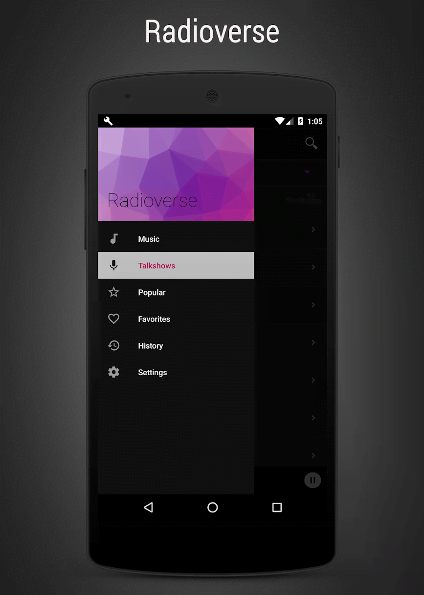 Radioverse - Internet Radio screenshot 1