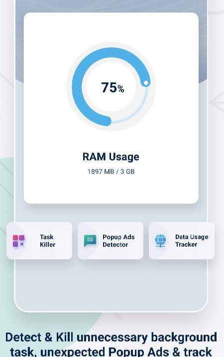 Popup Ads Detector & Task Killer screenshot 1
